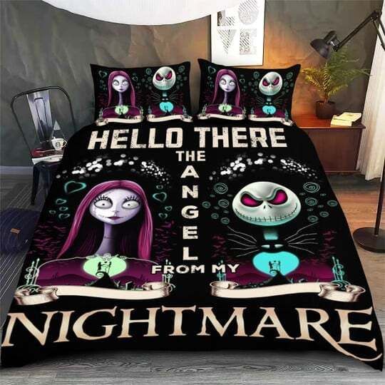 Jack And Sally Hello There The Angel From My Nightmare Bedding Set
