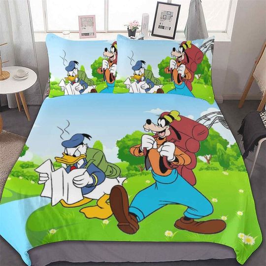 Goofy And Donald Best Team Ever Adventure Time Bedding Set