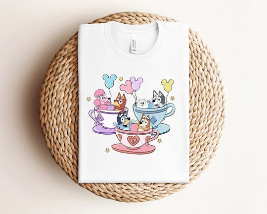 Blue Dog & Friends Teacups Shirt