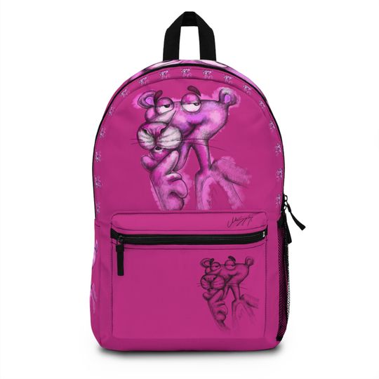 Pink Panther Backpack, School Kids Backpack, Pink Panther Student Backpack