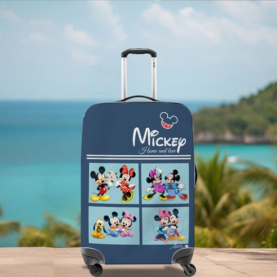Mickey Luggage Cover, Mickey Luggage, Disney Mouse Travel Cover