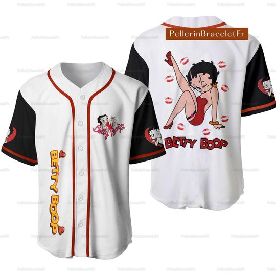 Sexy Betty Boop shirt, Betty Boop With Lips Baseball Jersey Shirt,