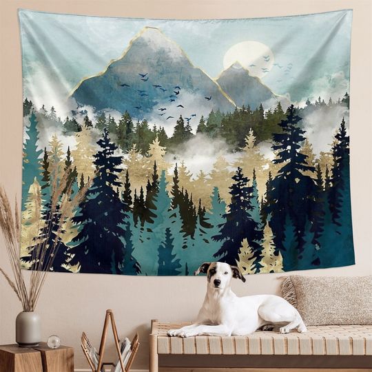 Mountain Tapestry - Abstract Nature Landscape Tapestries