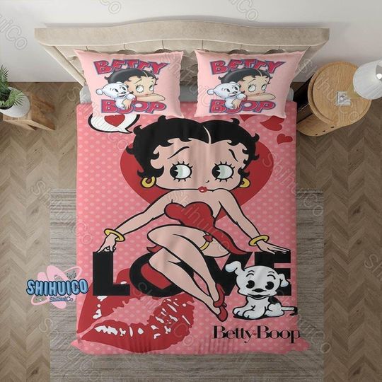 Betty Boop Bedding Set, Betty Boop With Her Pudgy Bedding Sets