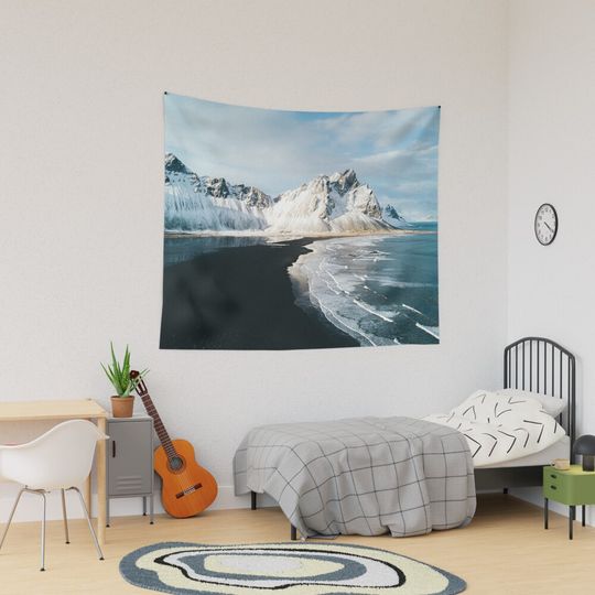 Iceland beach at sunset - Landscape Tapestry