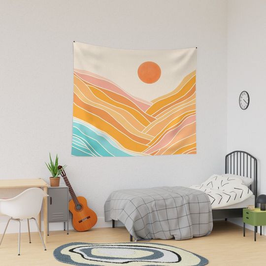 Adventure Is On The Horizon - Abstract Landscape Tapestry