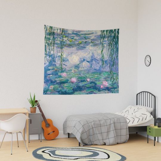 Water Lilies Claude Monet Fine Art Tapestry