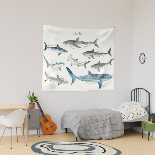 Sharks - Landscape Format Tapestry