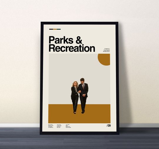 Park And Rec Poster, Park And Rec Movie, Vintage Poster
