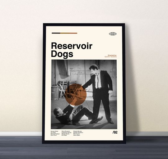 Reservoir Dogs Poster, Reservoir Dogs Movie Poster, Retro Movie Poster
