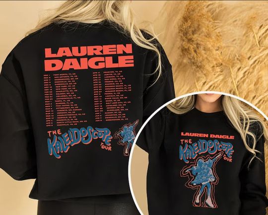 Retro 2024 Lauren Daigle The Kaleidoscope Tour 2023-24 Sweatshirt