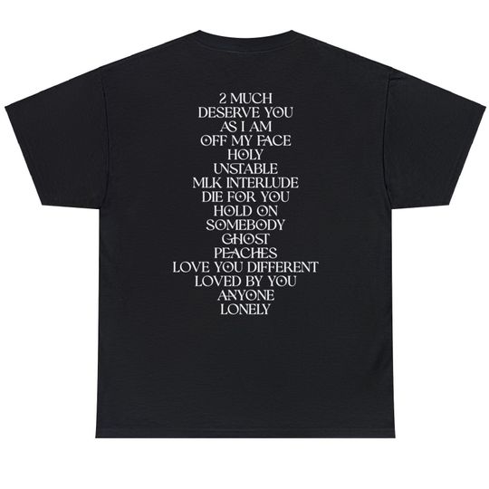 Justin Bieber - Justice T-shirt, Justin Bieber Concert & Tour Merch, Justin Bieber gift unisex shirt