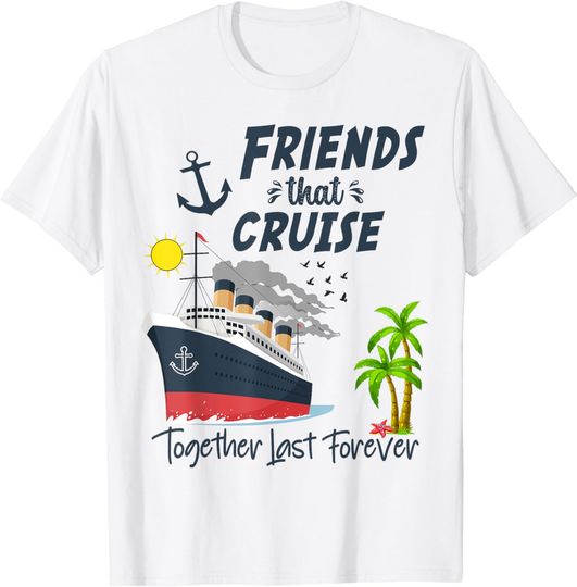 Friends Cruise Together 2024 Vacation T-Shirt