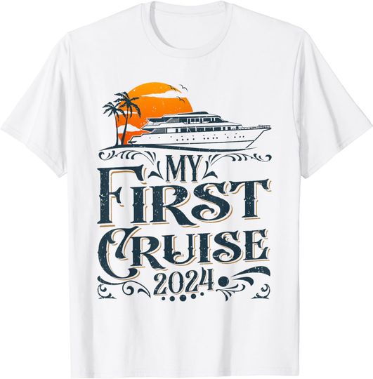 My First Cruise 2024 Family Vacation Cruise Ship Travel T-Shirt