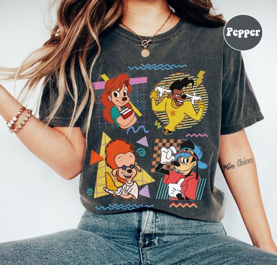 Retro 90s Disney A Goofy Movie Characters Shirt, Retro Disney Powerline Shirt
