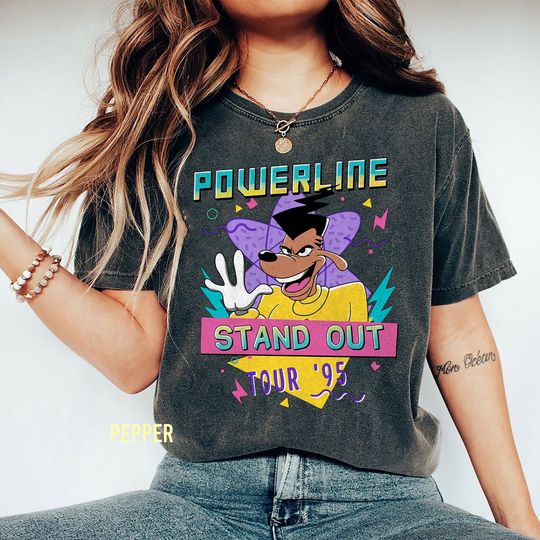 Powerline Stand Out Tour 95 Shirt, Vintage Goofy Movie Powerline Shirt