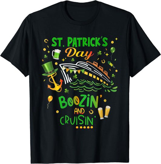 St Patricks Day Cruise Matching Cruising Boozing Drinking T-Shirt