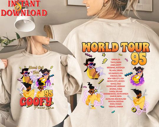 Powerline Stand Out Tour 95 Shirt, Goofy Powerline Shirt, Vintage Goofy Movie Powerline