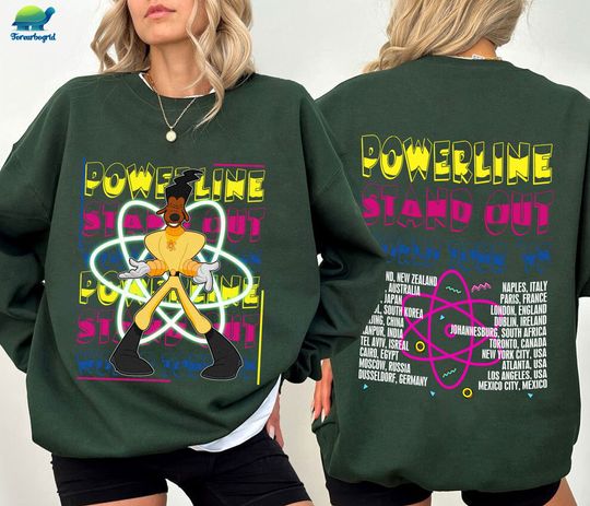 Goofy Powerline Stand Out Shirt, Goofy Powerline Shirt, Goofy Movie Shirt