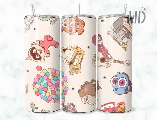 Disney UP Movie Tumbler with Lid and Straw