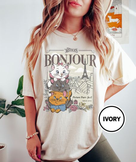 Cat Lover Shirt, Marie Aristocats Shirt