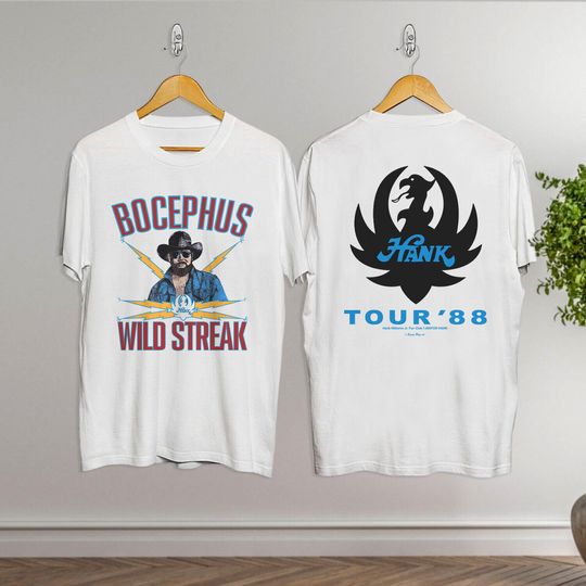 Hank Williams Jr 1988 Bocephus Wild Streak Tour 88 T-Shirt