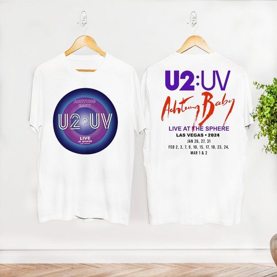 U2:UV Achtung Baby Live At Sphere Tour 2024 Shirt, Classic Rock U2 Shirt