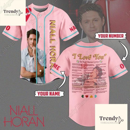 Custom Niall Horan Shirt, Niall Horan Baseball Jersey, Niall Horan Jersey Shirt