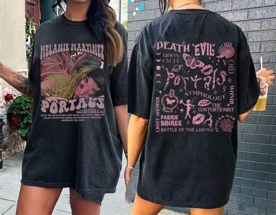 Vintage The Trilogy Tour 2024 Shirt, Portals Album Shirt, Melanie Singer Shirt