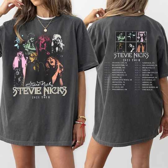 Stevie Nicks 2024 Tour Shirt, 2024 Stevie Nicks Live In Concert Shirt
