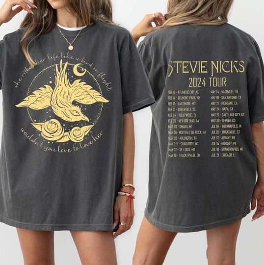 Stevie Nicks Tour 2024 Vintage Shirt, Stevie Nicks Shirt Fan Gifts