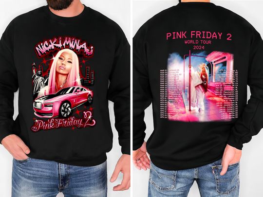 Nicki Minaj 2Sided Shirt, Nicki Minaj Tour Sweatshirt, Nicki Minaj Merch