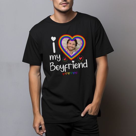Love My Boyfriend Shirt, Pride Shirt, LGBT Shirt, Pride Tee, Rainbow Tee Shirt