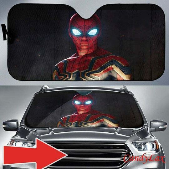 Iron Spider-Man Superhero Car Sun Shade