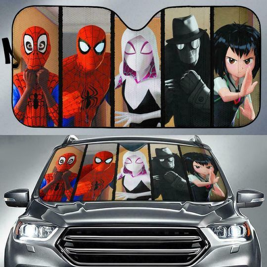 Spider-Man: Into the Spider-Verse Superhero Car Sun Shade