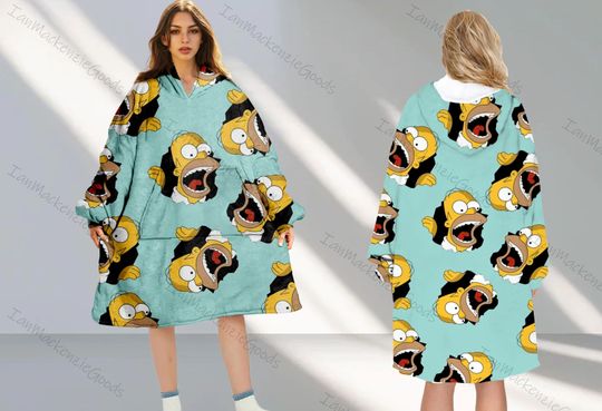 The Simpsons Movie Hoodie Blanket, Winter Hoodie Blanket