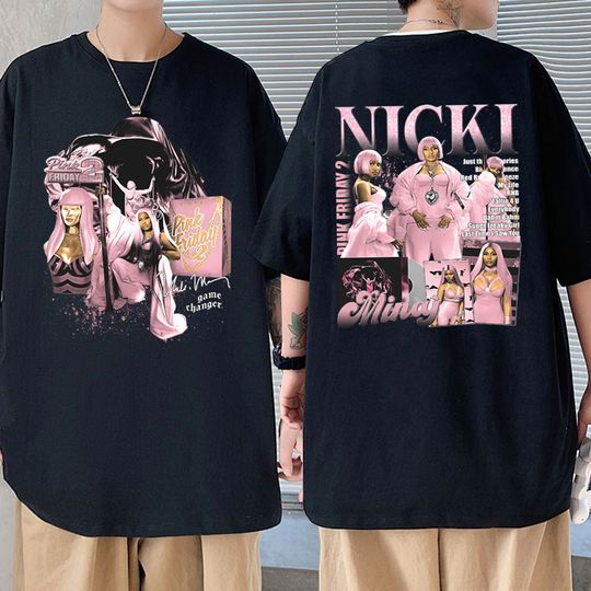 Rapper Nicki Minaj Pink Friday 2 Graphic Print T Shirts