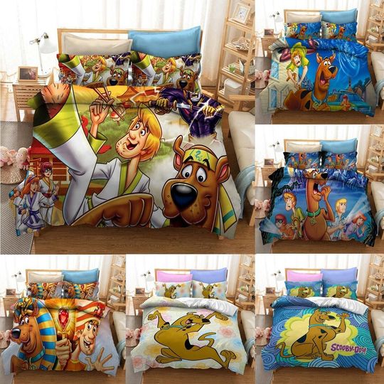 Scooby Doo Bedding Set Christmas Gift Quilt
