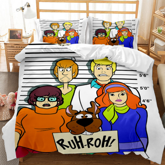 Kids Scooby Doo Duvet Cover Bedding Set Quilt Cover Pillowcase