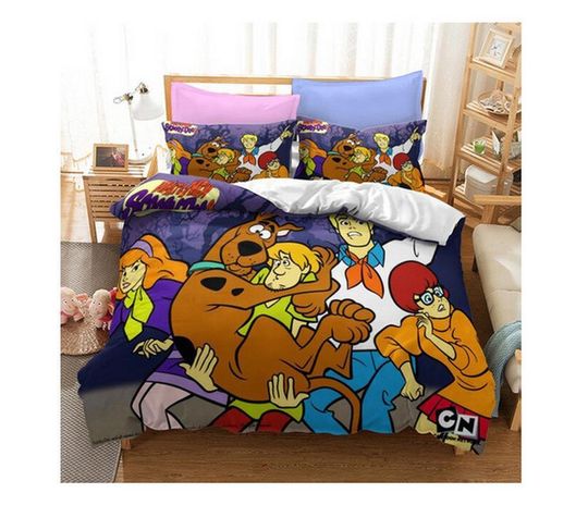 Funny Scooby Doo Cartoon Movies ver2 Quilt Duvet Cover Set Bedding