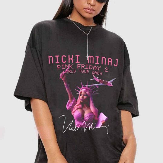 Hot Nicki Minaj Shirt, Nicki Minaj Rapper 90s Shirt, NICKI MINAJ Pink Friday 2 Shirt