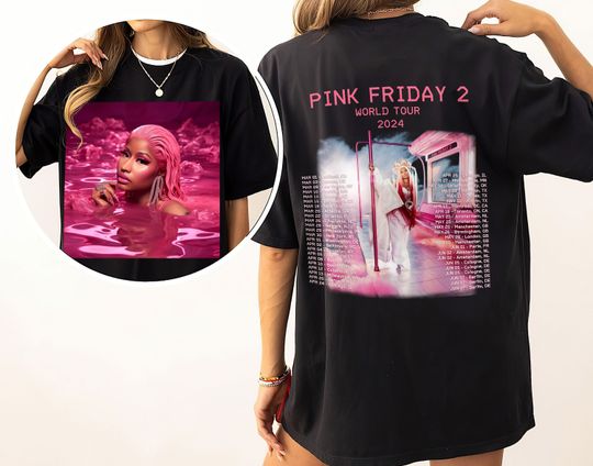 Nicki Minaj Cover Double Sided Shirt, Pink Friday 2 Double Sided Shirt