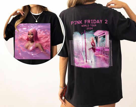 Nicki Minaj Double Sided Shirt, Nicki Minaj Tour Double Sided Shirt
