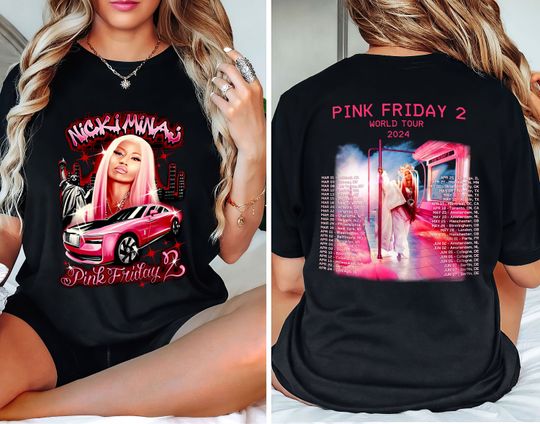 Nicki Minaj 2 Sided Double Sided Shirt, Nicki Minaj Tour