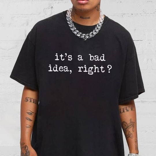 It's A Bad Idea Right Tracklist Shirt, Olivia Rodrigo Guts Tour 2024 Shirt