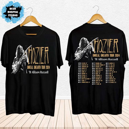 Hozier Unreal Unearth Tour 2024 Shirt, 2024 Hozier Tour Shirt, Hozier Tour Merch