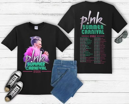 P!nk Pink Singer Summer Carnival 2024 Festival WORLD Tour T shirt