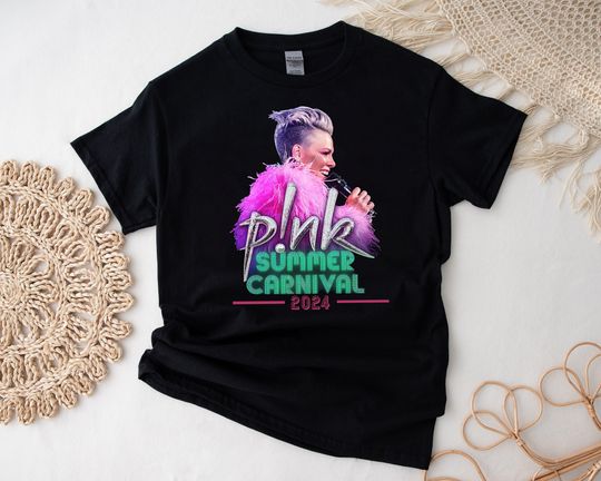 P!nk Pink Singer Summer Carnival 2024 Tour Shirt, Pink Fan Shirt, Concert 2024 P!nk