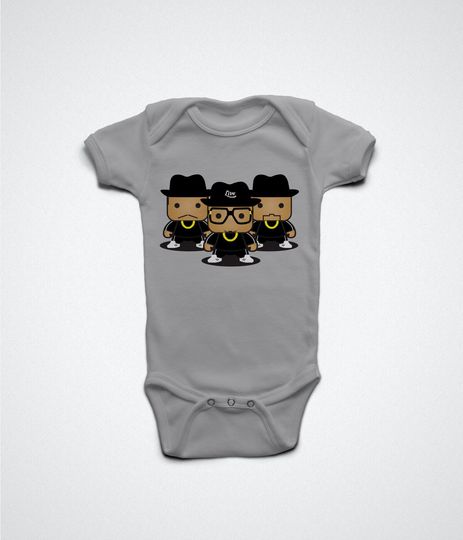 It's Tricky Rappers  - Old school, rapper and hip-hop character baby infant bodysuits