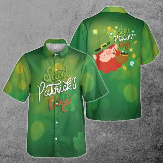 Funny Happy St. Pattrick's Day Irish Leprechaun Hawaii Shirt